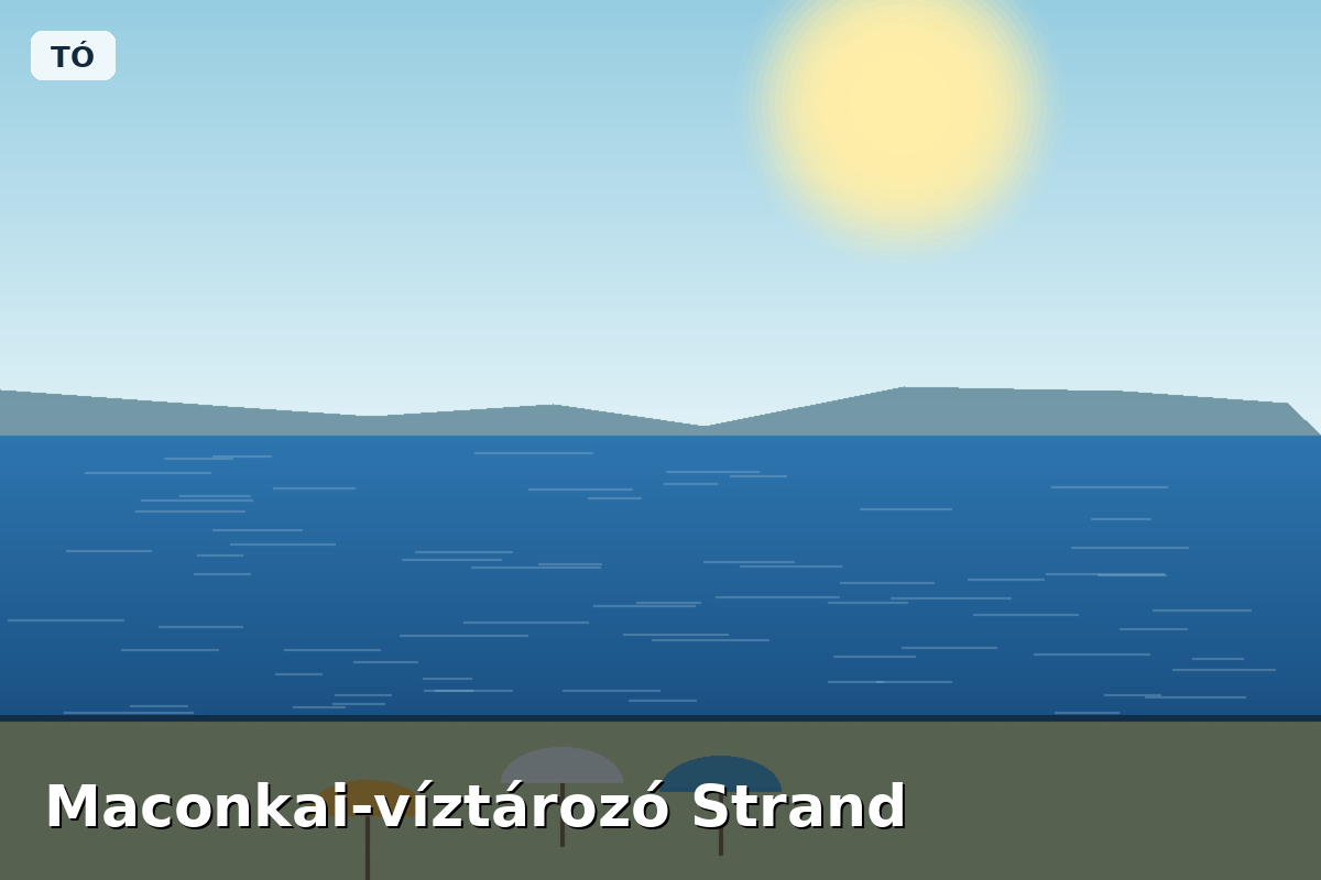Maconkai-víztározó Strand